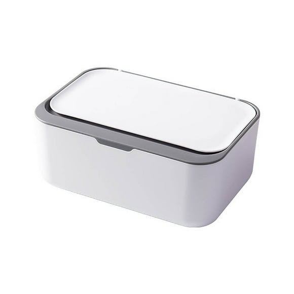 Dispensador De Toallitas Para Bebés. Recipiente Higiénico Para Toallitas Húmedas Con Tapa Abatible Para Uso Doméstico. Mantiene Las Toallitas Frescas, Húmedas Y Limpias. Organizador De Plástico Para