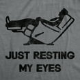 thumbnail image 2 of Mens Just Resting My Eyes T Shirt Funny Sarcastic Top Cool Gift for Dad Joke Graphic Tees, 2 of 7