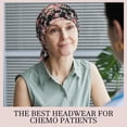 thumbnail image 2 of Gorras para mujer Chemo Headwear, medio dobladillo, preatadas, para cáncer, 4 unidades, 2 of 6