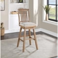 thumbnail image 2 of Home 2 Office SH Mission 42.5 in. Oak High Back Wood 29 in. Bar Stool, 2 of 6