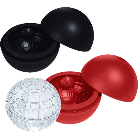 

2 Packs Star Wars Death Star Silicone Ice Cube Mold Tray Chocolate Maker Tools Ice Ball Shape for Drinks Black+Red
