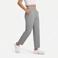 thumbnail image 3 of Womens Lightweight Stretch Pants with Pockets Ankle Dressy Golf Work Business Casual Slack, 3 of 7