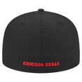 thumbnail image 4 of Men's New Era  Black Chicago Bulls Deceptor 59FIFTY Fitted Hat, 4 of 5