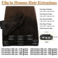 thumbnail image 4 of SEGO Clip in Hair Extensions Human Hair 100% Real Remy Hair 10-24 inch Full Head Thick Hair Pieces Silky Straight Balayage Hair Cleanrance, 4 of 9