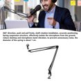 thumbnail image 3 of Microphone Arm Stand, Mic Arm Solid Fixation Noise Reduction 3kg Load Bearing  for Home Studio, 3 of 7