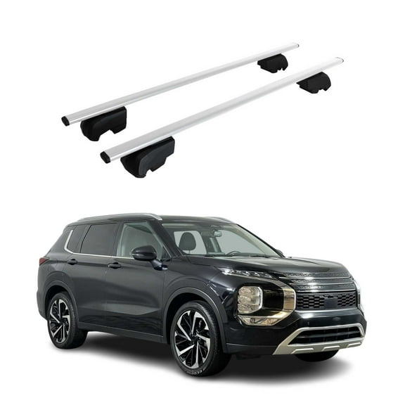 For 2022-2024 Mitsubishi Outlander Roof Racks Carrier Cross Bars Iron Gray 2X