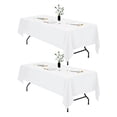 thumbnail image 1 of Mantel blanco IVAPUPU para mesa rectangular 152 x 259 cm, 2 unidades, 1 of 8