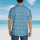 thumbnail image 4 of Balery Dolphin Lovers Camisas hawaianas de manga corta para hombre, camisas playeras de corte holgado, camisas de vacaciones con botones,Medium, 4 of 7