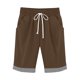 thumbnail image 1 of Pantalones Sueltos de Pierna Ancha para Mujeres Pantalones Cortos Sueltos Elásticos Casuales Pantalones de Pierna Ancha Recta con Bolsillo, 1 of 7