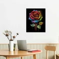 thumbnail image 2 of COMIO  Modern Graffiti Canvas Wall Art Abstract Colorful Rose Painting Pop Poster Art Prints Contemporary Street Art for Living Room Bedroom Wall Decor Framed Ready to Hang, 2 of 4