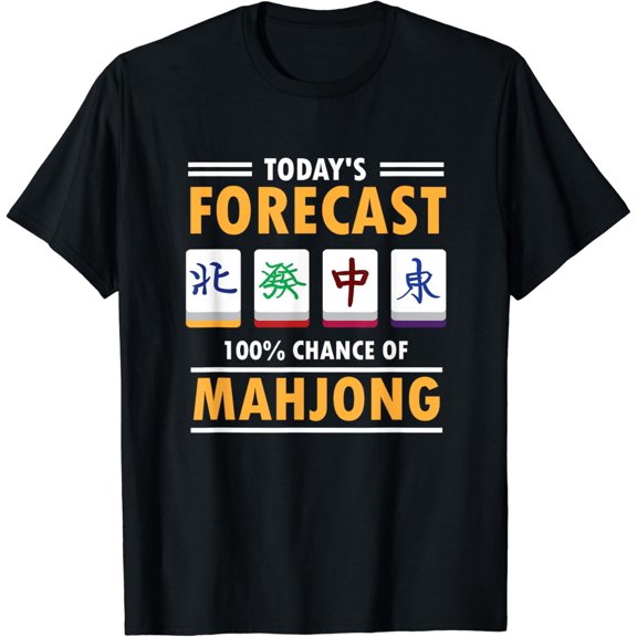 Mah Jong Forecast 100% Chance Of Mahjong T-Shirt