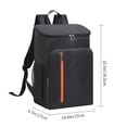 thumbnail image 3 of Cooler Backpack, Large Capacity Insulated Lunch Bag with Bottle Holders, Portable Food Storage Backpack for Daily Travel Office Car Picnic Camping and Outdoor Activities, 3 of 6