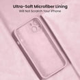 thumbnail image 5 of for iPhone 13 Case, Silicone Upgraded [Camera Protection] Phone Case with [2 Screen Protectors], Soft Anti-Scratch Microfiber Lining Inside, 6.1 inch, Chalk Pink, 5 of 11