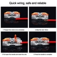 thumbnail image 6 of Electrical Mini Push-in Terminal Blocks Small Wiring Connector Wire Connector Fast Connector Quick Terminal Block Compact Splice Electrical Connectors RED, 6 of 8