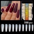 thumbnail image 3 of 500PCS False Nail Tip DIY Reusable Gel Nail Mold Nail Extension Mold for Girls, 3 of 8