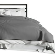 Liberator Fascinator Throw - Moisture-Proof Sensual Blanket - King Size, Microvelvet Grey