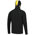 thumbnail image 3 of Men's New Era Black Minnesota Vikings Functional Fandom Balaclava Helmet Stripe Tri-Blend Hoodie, 3 of 5
