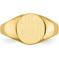 thumbnail image 4 of 14k Yellow Gold 9.5x10.0mm Open Back Signet Ring - Ring Size 6.0, 4 of 8