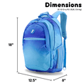 thumbnail image 3 of J World Boys and Girls Cornelia 18" Multi Compartment Laptop Backpack for School and Travel, Blue Gradient, 3 of 8