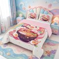 thumbnail image 2 of Manfei Axolotl Pattern King Size Comforter Sets,3D Printed Animal Comforters King Size,Pink Reversible,3-Piece,1 Comforter and 2 Pillowcases, 2 of 7