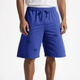 thumbnail image 2 of hotojiny Mens Athletic Shorts Ripped Comfy Workout Gym Shorts Wide Leg Knee Length Drawstring Sweat Shorts with Pockets, 2 of 6