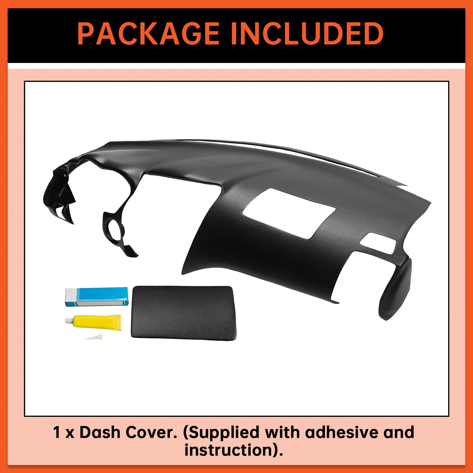 Kojem Black Molded Dash Cover Compatible with 2007-2009 RX350 & 2006-2008 RX400h & 2004-2006 RX330 w/o Center Speaker Holes (Cover ONLY!!!NOT A Replacement!!!)