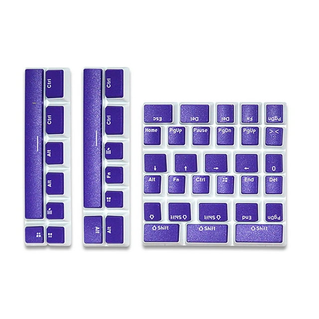 Boc 46 Keys Key Caps FOS Step Ergonomic Wear Resistant Clear Font Comfortable Typing PBT Two-color Injection Computer Mecha