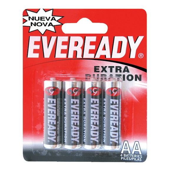 Blister 4 Pilas Zinc Carbón AA 1.5v Baterías Eveready Eveready 1215-4