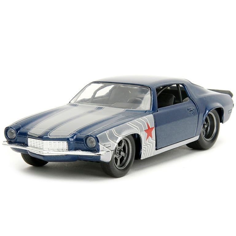 1973 Chevrolet Camaro Dark Blue Metallic with Gray Stripes and