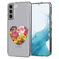 thumbnail image 1 of TalkingCase Thin Slim Case Compatible for Samsung Galaxy S22 5G, Flower Heart Print, Lightweight, Flexible, Soft, USA, 1 of 7