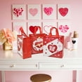 thumbnail image 3 of Dsseng Velours 12 Pcs Sacs-Cadeaux Réutilisables Joyeuse Saint-Valentin Sacs à Friandises avec Poignées Sacs de Fête de la Saint-Valentin Sacs de Saint-Valentin Multifonctions en Non-Tissé pour Emballage de Cadeaux Saint-Valentin, 3 of 8
