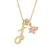 thumbnail image 1 of Collares colgantes con letras iniciales de 3 capas de oro un collar, 1 of 1
