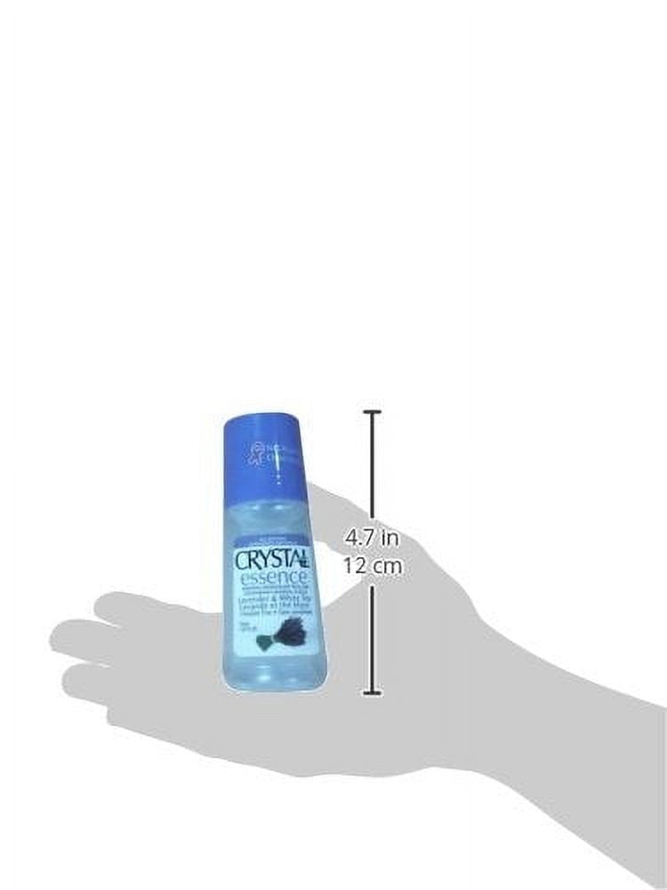 CRYSTAL essence Mineral Deodorant Roll-On - Lavender and White Tea (2.25 fl oz) - 12 Pack