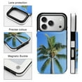 thumbnail image 3 of Palm Tree Sky Blue Leather Wallet Case for iPhone13 pro Wallet Case Card Holder Flip, 3 of 8