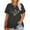 C-Dark Gray, variant on XCHQRTI Women Leopard Heart T-Shirt Plus Size Short Sleeve Graphic Shirt Valentine's Day Top