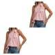 thumbnail image 1 of Sonducket Blusa sin mangas Estética Elegante Suelta Camisa fresca Fecha de aniversario Top Playa Vacaciones Viajes Ropa de verano Rosa XL Type1 NO1 Sonducket CBP250962, 1 of 5