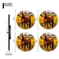 thumbnail image 2 of Battery Operated Analog Wall Clocks Non-Ticking Silent Modern Clock Decorative for Home,Office-Brown Horse With Blonde Mane Stands In The Middle Of Sunflower Field(14inch), 2 of 4