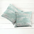 thumbnail image 6 of Ambesonne Modern Throw Pillow Cover 2 Pack, Abstract Grunge Strokes Art, 24", Seafoam Blush and White, 6 of 7