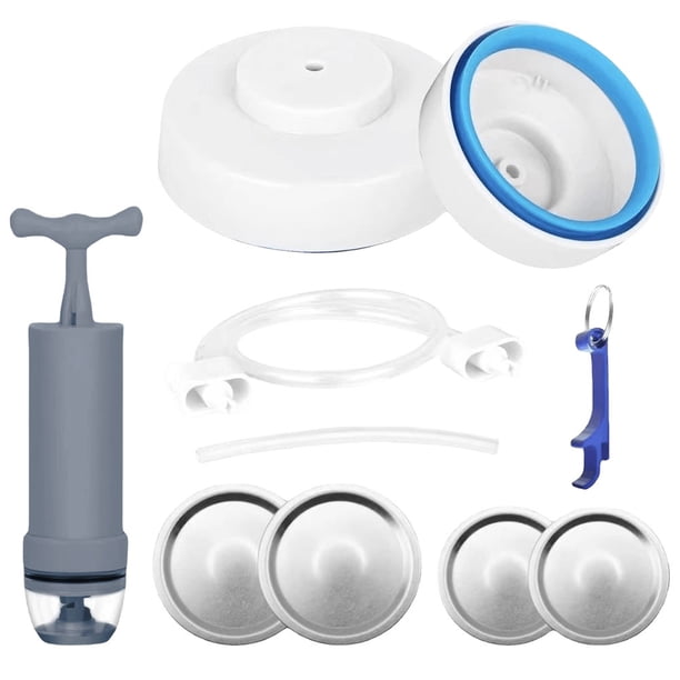 Kit Sellador Al Tarros Sellador Al para Almacenamiento Alimentos Sin BPA Herramientas (A)