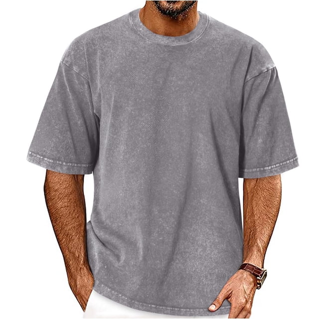 Camiseta oversize vintage lavada gris ADOREJOY talla M