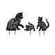 thumbnail image 1 of Estacas de metal decorativas para jardín, estatuas de jardín con silueta de gato negro para patio, césped al aire libre, decoración de jardín, juego de 3, 1 of 5