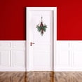 thumbnail image 4 of Décoration d'Aiguilles de Pin d'Hiver avec Ruban, Nœud et Baies Rouges pour Mur, Porte, Linteau, Décoration de Festival, 4 of 7