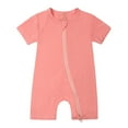 thumbnail image 2 of Bovxnpu Baby Girl Bodysuit, Infant Baby Cotton Bodysuits, Child's Summer Jumpsuit Short Sleeve Round Neck Cute Solid Shorts Rompers 3-6 Months, 2 of 3