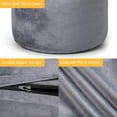 thumbnail image 5 of Big Bean Bag Chair with Memory Foam Filling 4 feet for Adult Child Giant Sofa Velvet Lazy Sofa Machine Washable Covers, Living Room Furniture Gray, 5 of 6