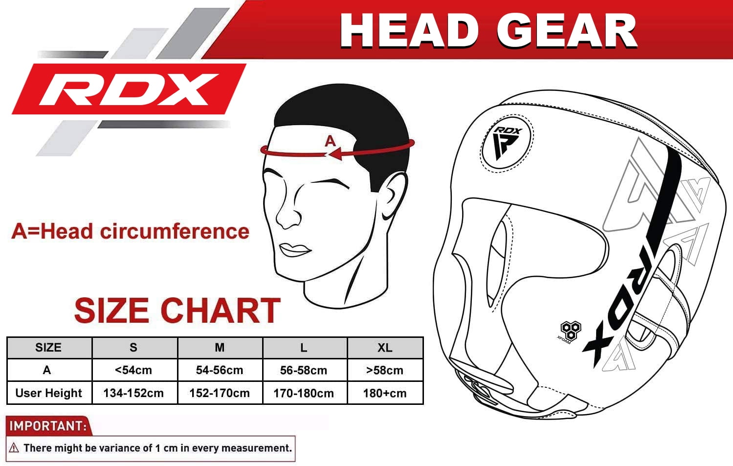 RDX Headgear for Boxing, MMA Training, Adjustable Padded KARA Head Gear for Cheeks, Forehead and Ear Protection, Muay Thai Headgear, Kickboxing,