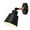 BK, variant on TopLLC 9 In Wall Lamp Black Wall-mounted Bedside Table Iron Art Plain Aisle Wall Lamp Suitable For Bedroom Bedside Aisle Study (light Source Not Included) on Clearance