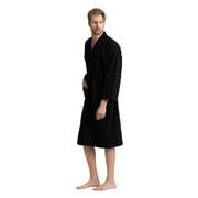 Men's Waffle Spa Bathrobe with 100% Premium Cotton. Long, Lightweight, Absorbent