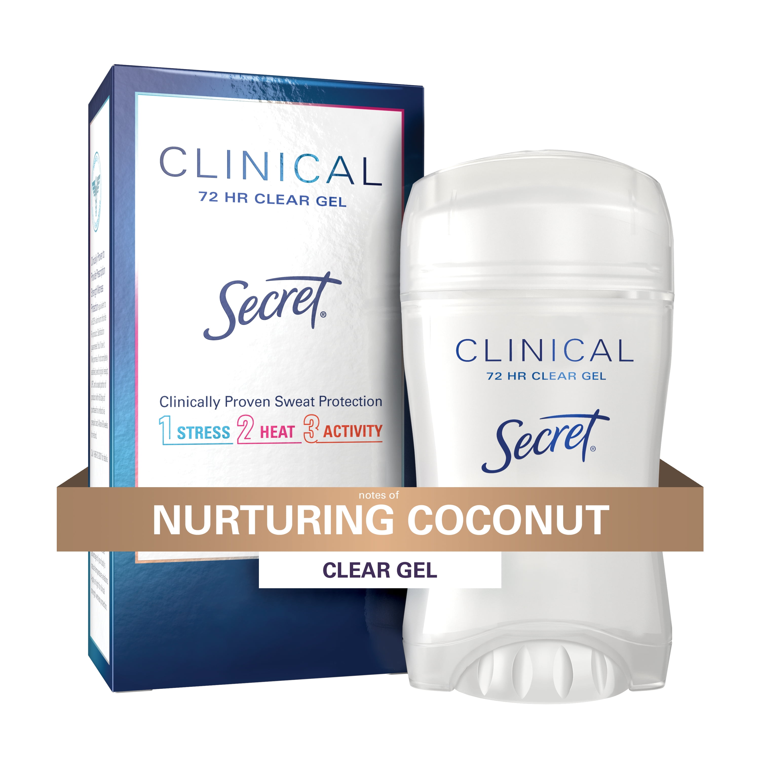 Secret Clinical Clear Gel Antiperspirant Deodorant for Women Coconut 1.6oz