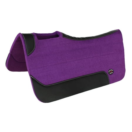 Horse 32 x30 Contoured Wool Felt Therapeutic Saddle Pad Purple 3981PR1
