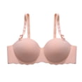 thumbnail image 5 of Girls Wireless Bra Padded Push Up Teen Underwear for Ages 13-18,Pink,36, 5 of 7